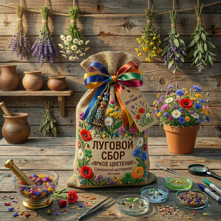 Сувенирный материал ЛУГОВОЙ СБОР "ЯРКОЕ ЦВЕТЕНИЕ" Сувенирный материал ЛУГОВОЙ СБОР "ЯРКОЕ ЦВЕТЕНИЕ"